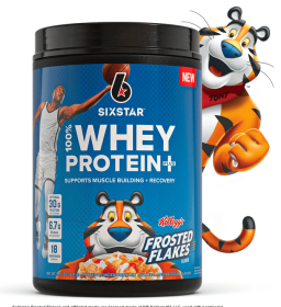 Six Star Pro Nutrition 100% Whey Protein Plus Powder, Kellogg's Frosted Flakes 1.8 lbs
