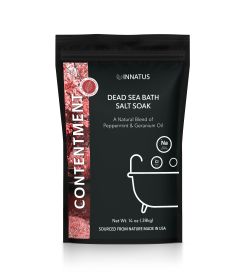 Dead Sea Soothing Bath Salt Soak with 21 Minerals – Relaxing, Detoxifying, and Nourishing for Skin – 14oz (Default: Default)